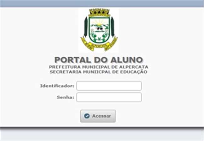 Portal do Aluno para alunos da rede municipal de ensino