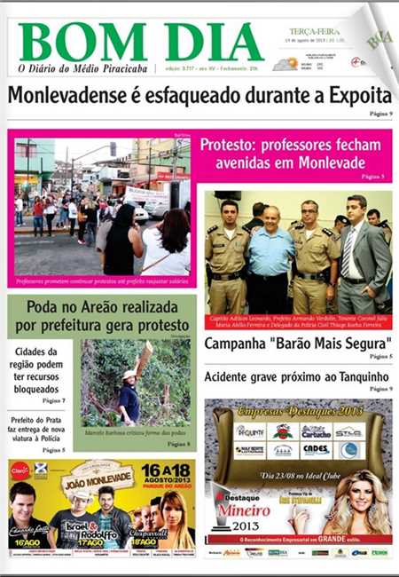 Prefeitura Municipal de Barão de Cocais - Campanha Barão Mais Segura é  destaque no Jornal Bom Dia!