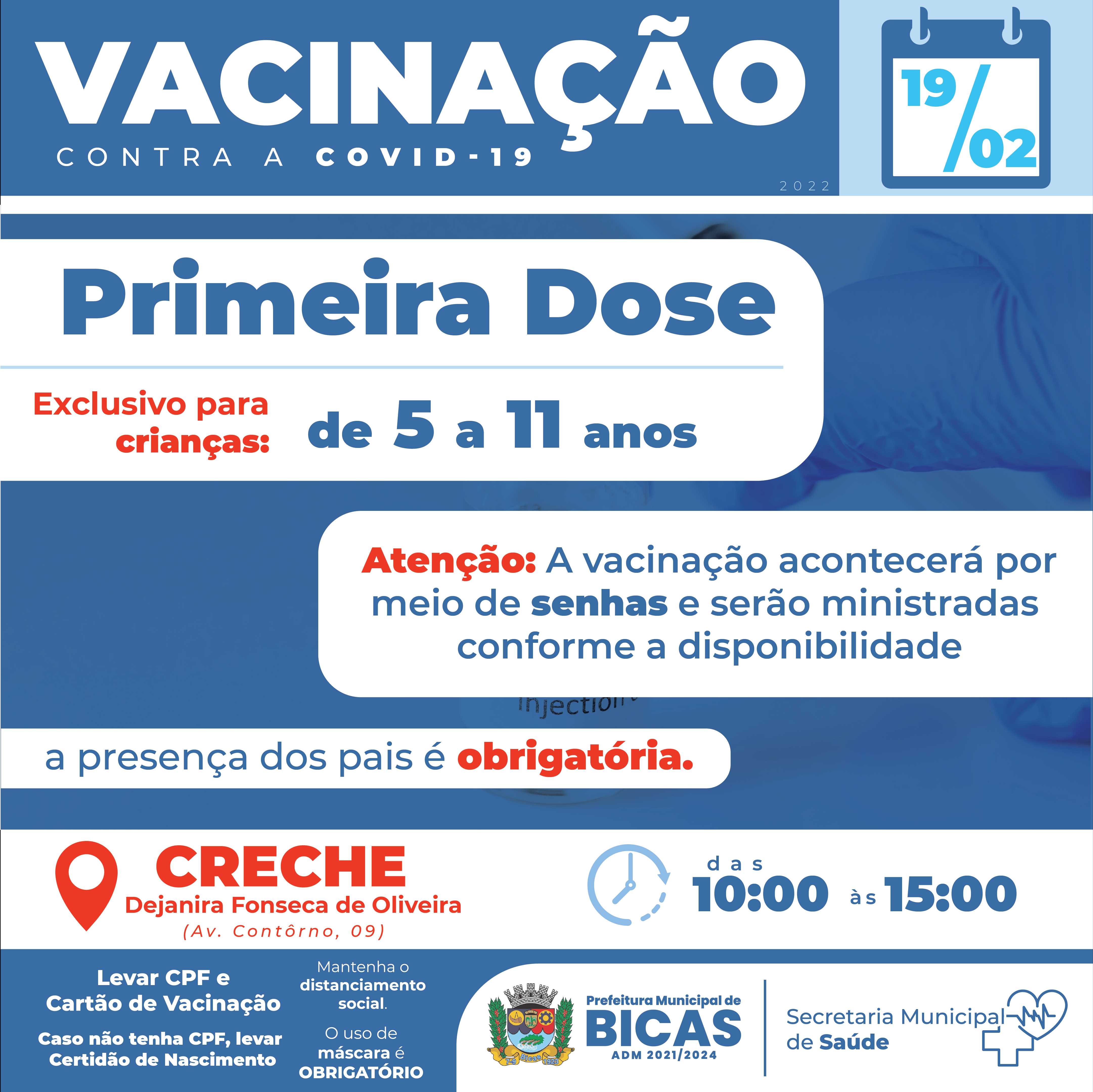 Prefeitura Municipal de Bicas - 11 e 12/05 Vacinação - Segunda Fase de  Pessoas com Comorbidades
