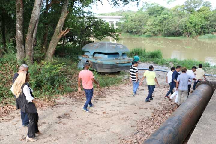 Vereadores visitam sistema de tratamento da Copasa no Rio das