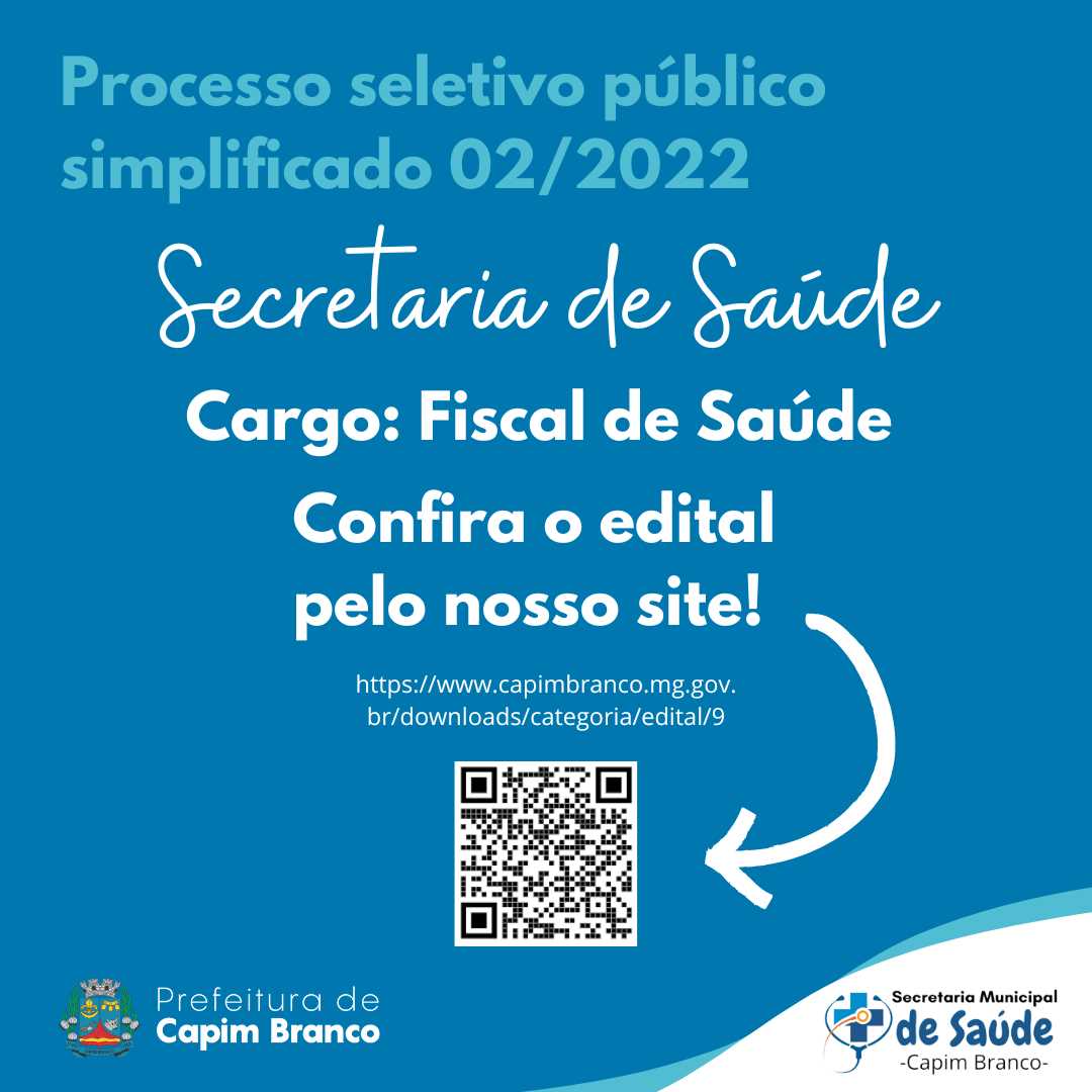 Prefeitura Municipal de Capim Branco - Secretaria Municipal de Saúde:  Candidatos aprovados na 2ª chamada