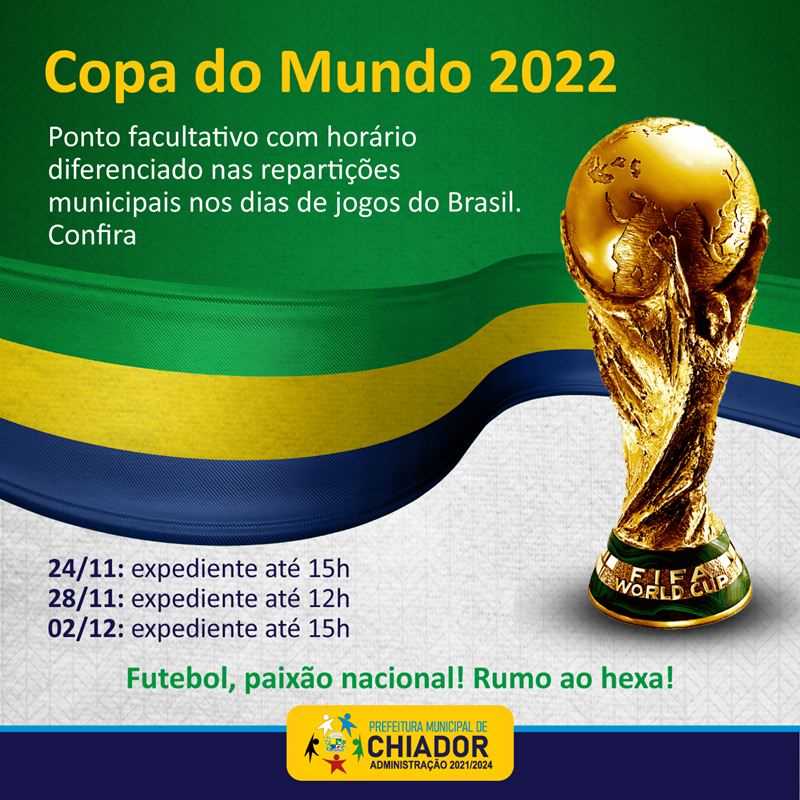 Rumo ao hexa: datas e horários de jogos do Brasil até final