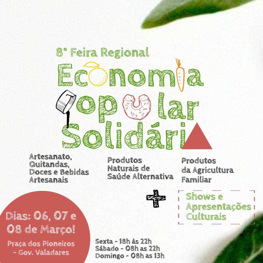 GESP: 20ª Feira Regional de Economia Popular Solidária e 1ª Feira de  Economia Criativa