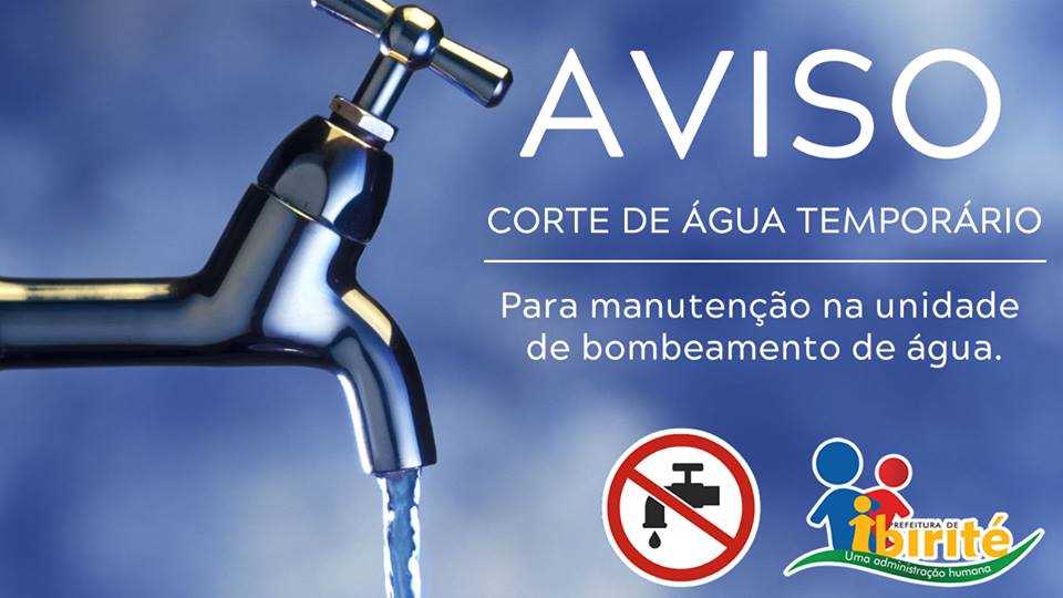 Aviso Copasa - Prefeitura Municipal de Borda da Mata