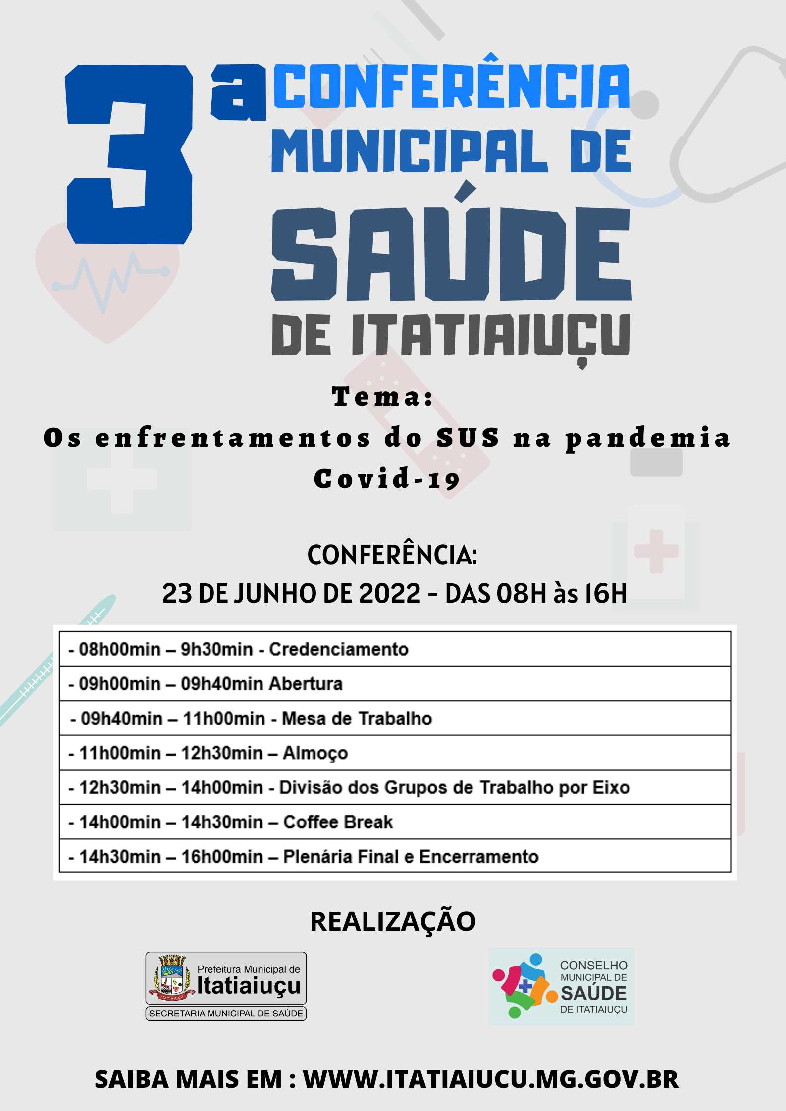 Prefeitura Municipal de Itatiaiuçu - COMUNICADO Conselho Municipal do  Usuário de Serviços Públicos