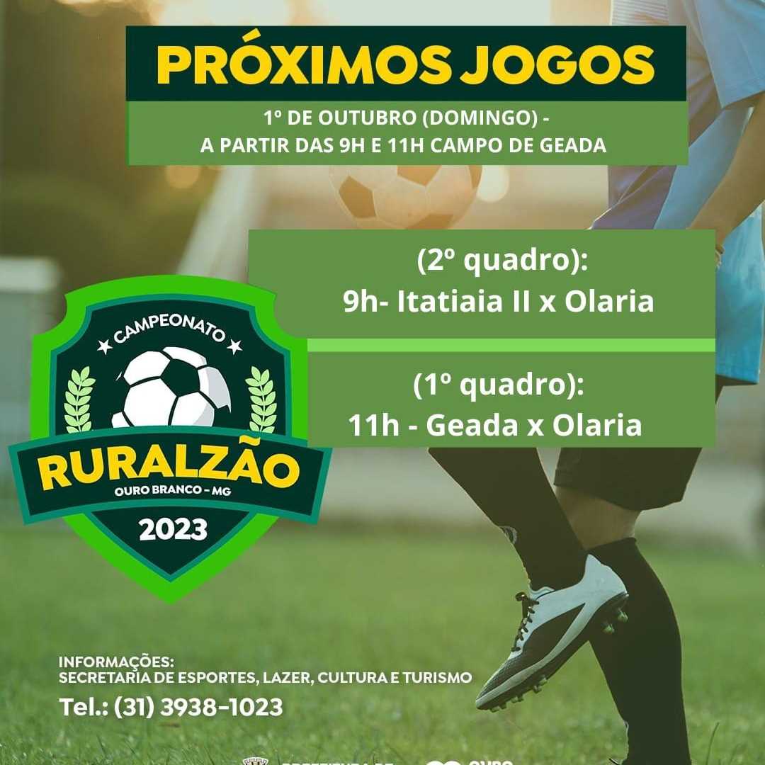 Prefeitura Municipal de Ouro Branco - Bola rolando no Ruralzão 2022