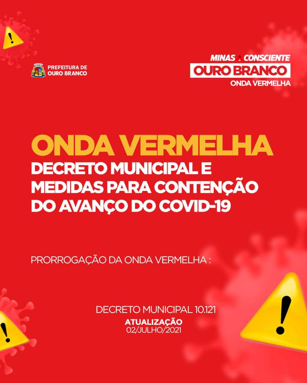 Prefeitura Municipal de Ouro Branco - Novas determinações Minas