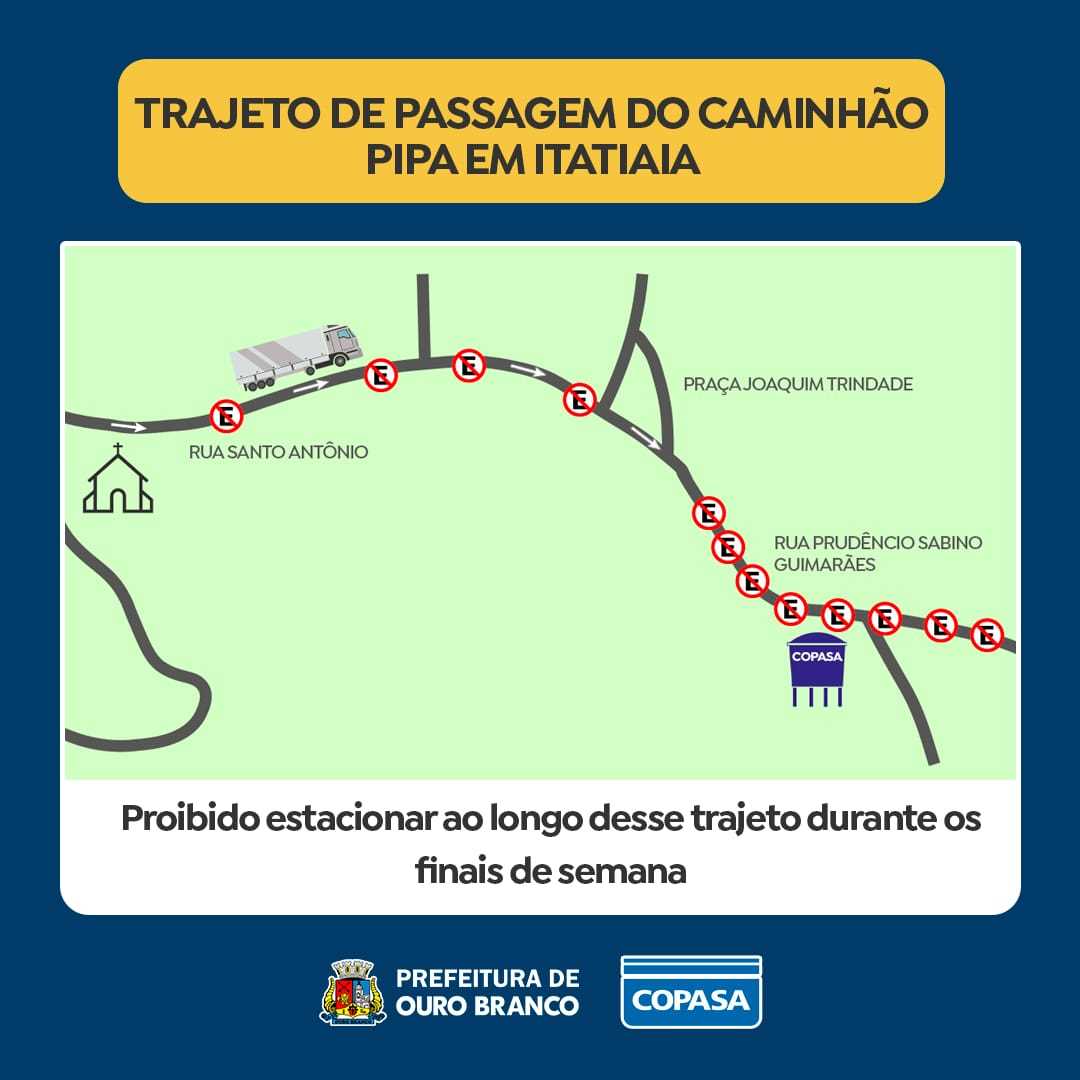 Prefeitura Municipal de Ouro Branco - Copasa: abastecimento de