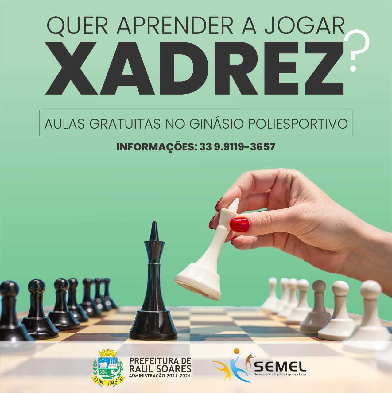 Semel abre inscrições para aulas de xadrez online - Prefeitura