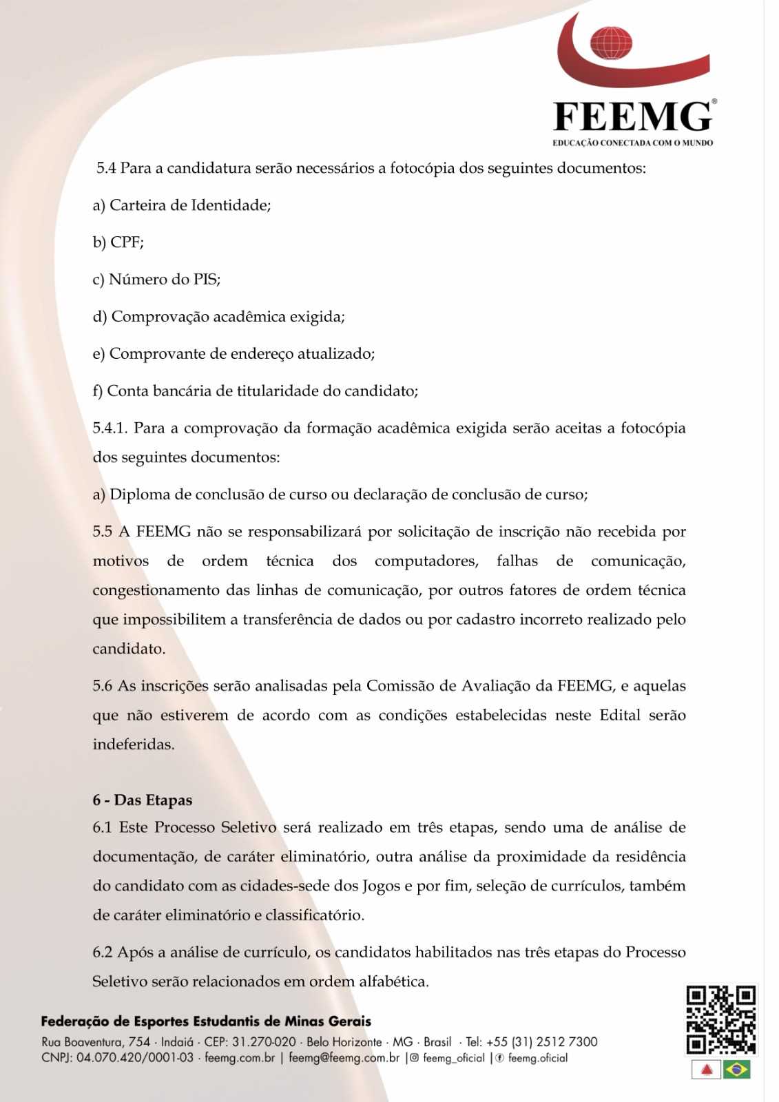 FEEMG  Acadêmica - FEEMG - Federação de Esportes Estudantis de Minas Gerais