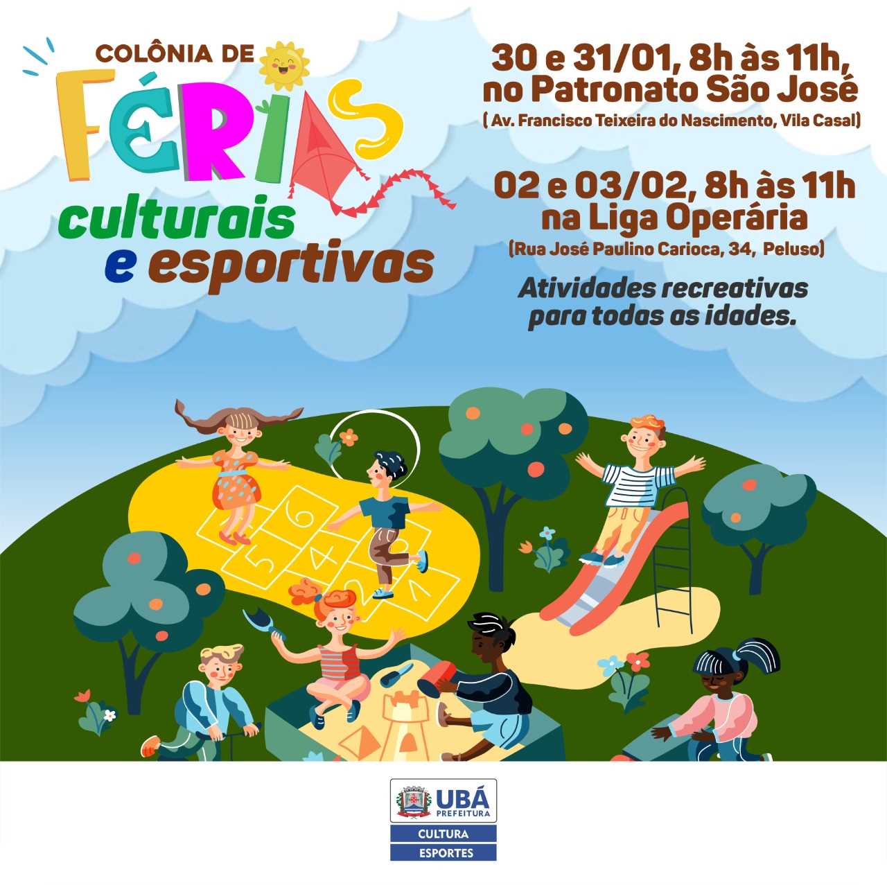 Prefeitura Municipal de Ubá - Colônia de Férias Culturais e Esportivas