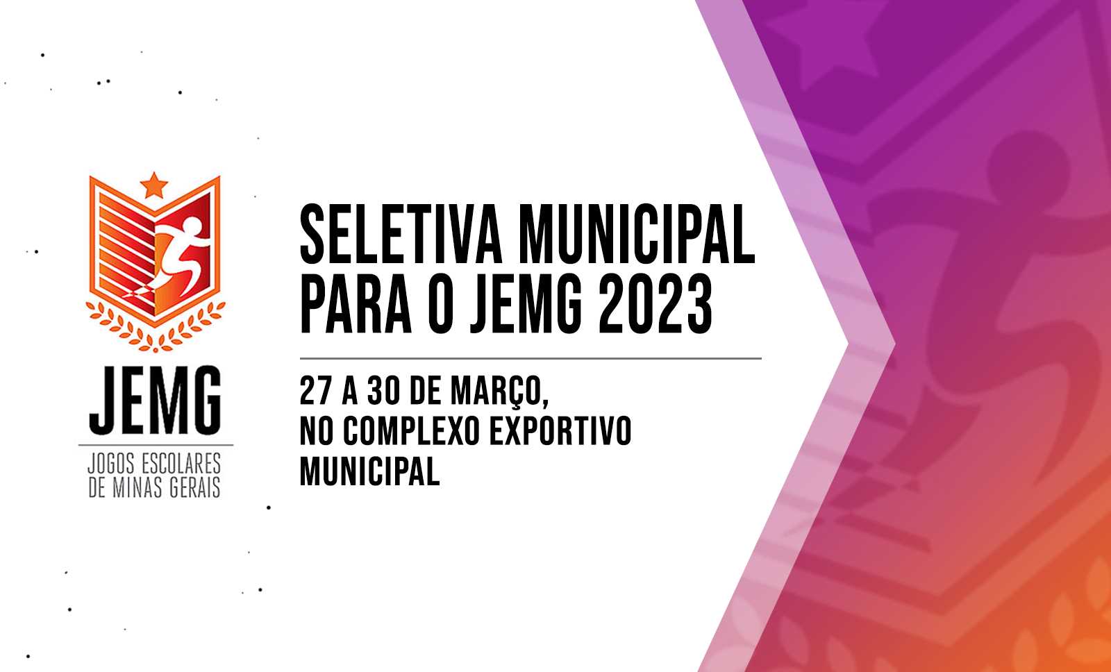 Estão abertas as inscrições para o - JEMG 2023