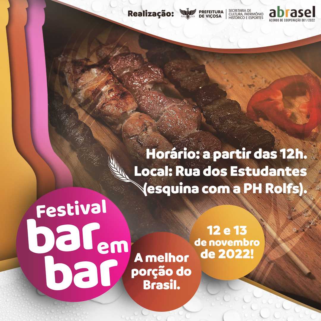 Começou o Festival Bar em Bar - Abrasel